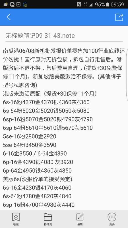 苹果6s 64G港版最新报价全览